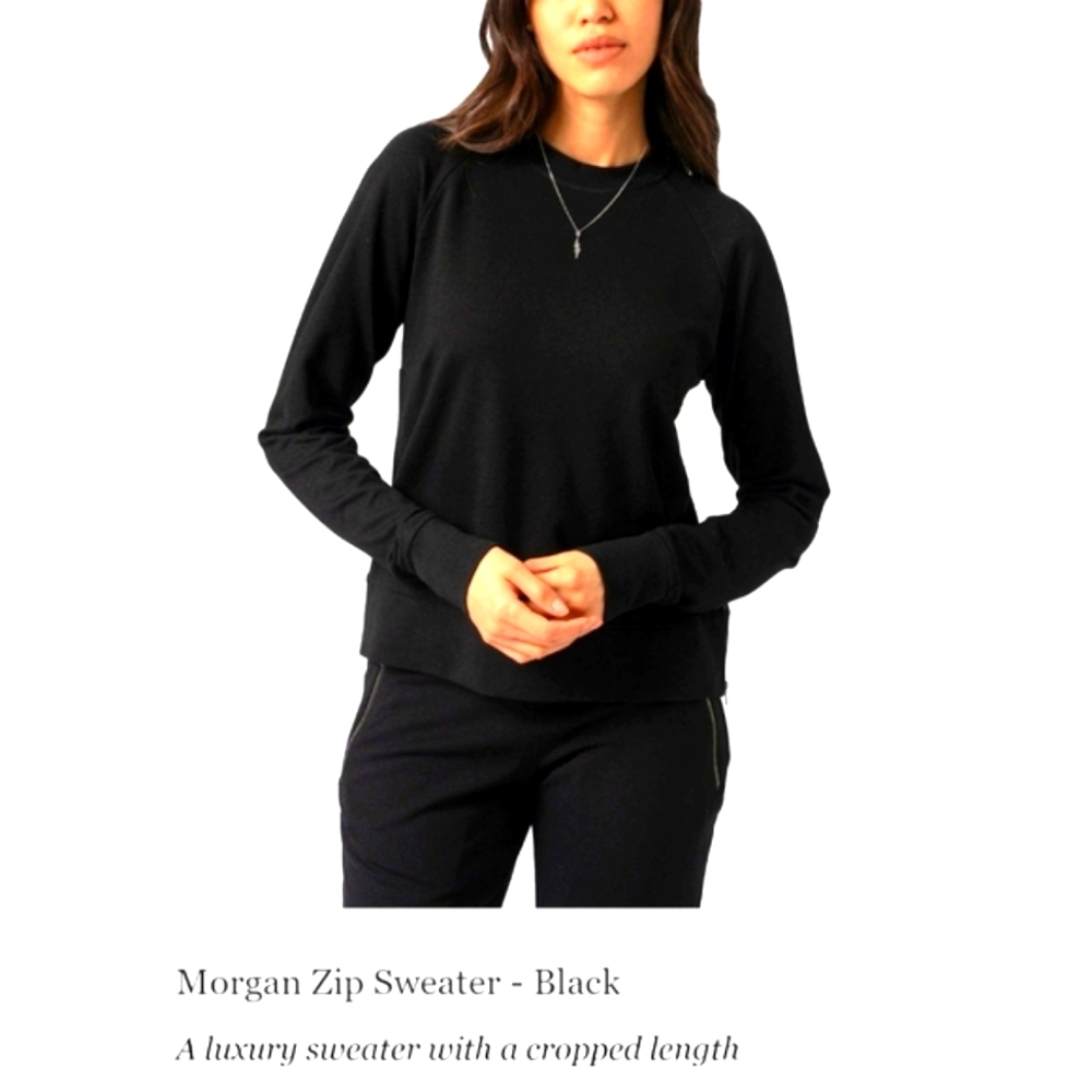 Cropped Luxe Sweatshirt Size 2 NWT